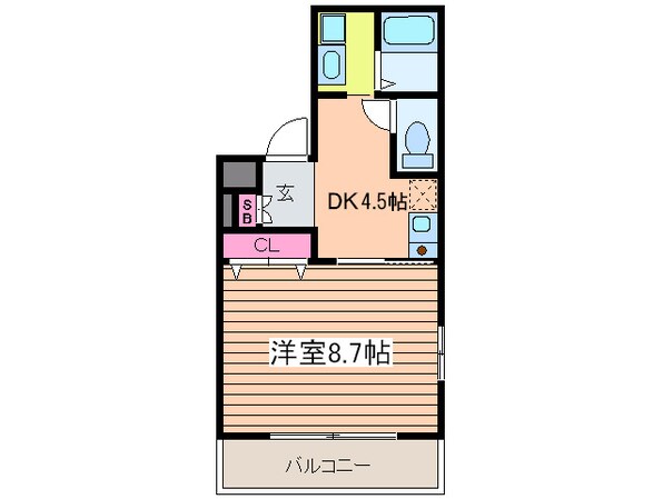 日本橋松江マンションの物件間取画像